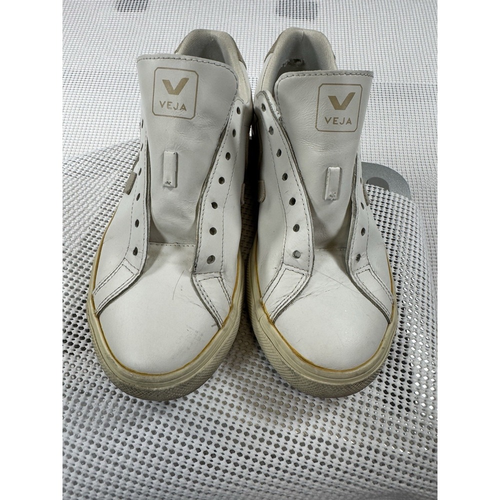 VEJA Esplar White Leather Sneakers Womens US 8 EU 39 Low Top EO0202335